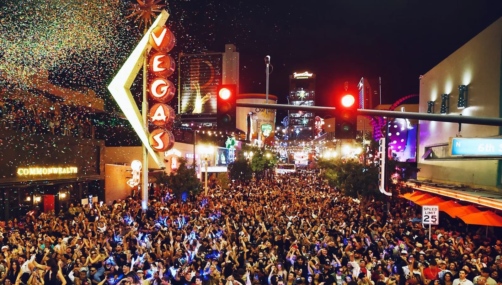 Feed the Block finale with confetti and full crowd